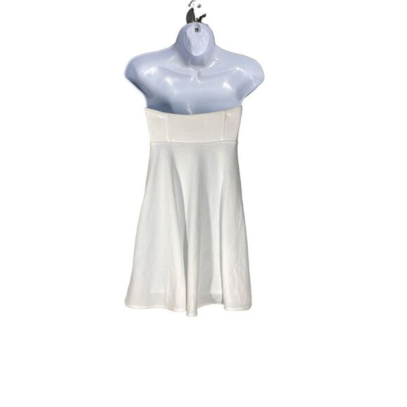 Show Me Your Mumu Womens Enchanted Bow Babydoll Stapless Dress Bone Stretch SZ M - Picture 5 of 8